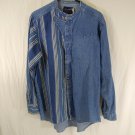 Vintage Wrangler Cotton Denim Long Sleeve X Long Tails Mens Shirt  16 1/2 x 35