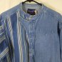 Vintage Wrangler Cotton Denim Long Sleeve X Long Tails Mens Shirt  16 1/2 x 35