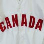 Canada Baseball Jersey Heavy White Denim Red Satin Lettering Size Medium