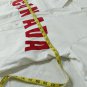 Canada Baseball Jersey Heavy White Denim Red Satin Lettering Size Medium