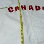 Canada Baseball Jersey Heavy White Denim Red Satin Lettering Size Medium