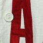 Canada Baseball Jersey Heavy White Denim Red Satin Lettering Size Medium