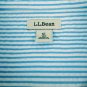 LL Bean Blue White Striped 100% Cotton Textured Womens Shirt/Blouse Size XL