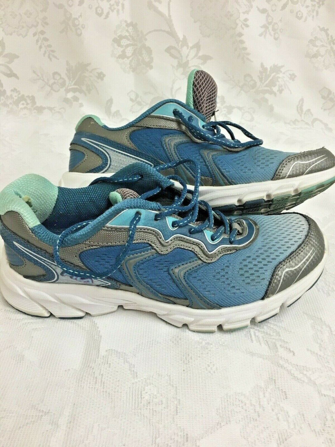 Fila Stellaray Womens Running Shoe Size 8.5 Mesh Lightweight Blue Teal