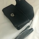 Olympus Slim Camera Case Black Faux Leather With Belt Clip And Strap