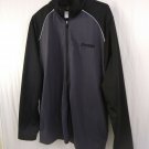AND 1 Grey Black Polyester Satin Warmup/Yoga Jacket Womens Size Large NICE