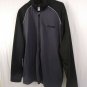 AND 1 Grey Black Polyester Satin Warmup/Yoga Jacket Womens Size Large NICE