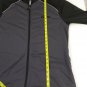 AND 1 Grey Black Polyester Satin Warmup/Yoga Jacket Womens Size Large NICE