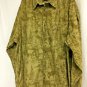 Columbia River Lodge Button Up Shirt Mens XXL Tan Elk Deer Long Sleeve Cotton