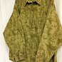Columbia River Lodge Button Up Shirt Mens XXL Tan Elk Deer Long Sleeve Cotton