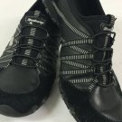Sketchers Slip On Shoes Womens 10 Black Leather Suede Combo