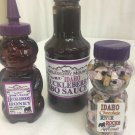 Wild Huckleberry Mountain Gift Pack Bbq Sauce Honey Chocolate Rocks Idaho