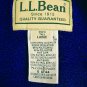 LL Bean Nylon Polyester Red Bomber Style Fleece Lined Mens Jacket Size L Tall