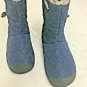 Coldwater Creek Boots Quilted Navy Rubber Sole Walk With Me Womens 6M