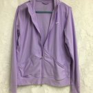 Nike Dri Fit Zip Up Purple Womens Large Polyester/Spandex