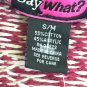 Say Whay Knit Vest Open Front Fringe Womens S/M NWT