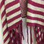 Say Whay Knit Vest Open Front Fringe Womens S/M NWT