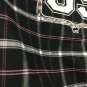 Wet Seal Cropped Jacket Womens Size Small Juniors Plaid ZIP With Bling Route 69
