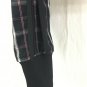Wet Seal Cropped Jacket Womens Size Small Juniors Plaid ZIP With Bling Route 69