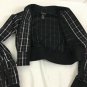 Wet Seal Cropped Jacket Womens Size Small Juniors Plaid ZIP With Bling Route 69