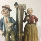Arnart Figurine Sculpture Drunk Husband Angry Wife Rolling Pin