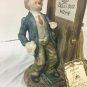 Arnart Figurine Sculpture Drunk Husband Angry Wife Rolling Pin