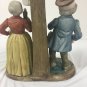 Arnart Figurine Sculpture Drunk Husband Angry Wife Rolling Pin