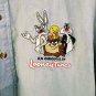 Authentic Looney Tunes Classic Wear Cotton 1/2 Button Pullover Shirt Men Size XL