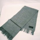CASHMYARN By Berkshire 100% Acrylic Neck Scarf 11 x 62 Grey Fringe NICE SOFT