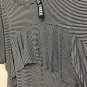 Moral Fiber Womens Shirt Top Size 2X Stretchy Stripe Ruffle