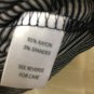 Moral Fiber Womens Shirt Top Size 2X Stretchy Stripe Ruffle