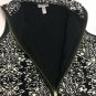 Charter Club Vest Quilted Velour Womens Medium Hand Pockets Full Zip