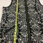 Charter Club Vest Quilted Velour Womens Medium Hand Pockets Full Zip