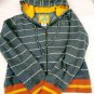 Vintage Billabong Hoodie Grey Yellow Orange Cotton Blend Girls Size Large NICE