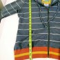 Vintage Billabong Hoodie Grey Yellow Orange Cotton Blend Girls Size Large NICE