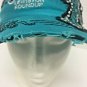 Shes Wild Lewiston Roundup Baseball Cap Teal Bling Cross Distressed Adjustable