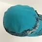 Shes Wild Lewiston Roundup Baseball Cap Teal Bling Cross Distressed Adjustable