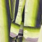 Bugatchi Upmost Button Up Mens Small Striped Purple Green White Long Sleeve