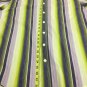 Bugatchi Upmost Button Up Mens Small Striped Purple Green White Long Sleeve