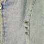 Vintage Western Ethics Light Blue Cotton Denim Vest Girls Size Large