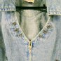 Vintage Western Ethics Light Blue Cotton Denim Vest Girls Size Large