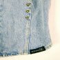 Vintage Western Ethics Light Blue Cotton Denim Vest Girls Size Large