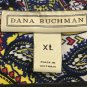 Dana Buchman Blouse Top Womens Size XL Paisly Multi Color Button Up 3/4 Sleeve