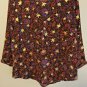 Hinge Blouse Women's Size Medium Sheer Gold Stars Short Top