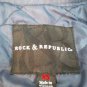 Rock & Republic Womens Jacket Faux Leather Quilted Sleeves Fully Lined Size XS