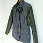 Rock & Republic Womens Jacket Faux Leather Quilted Sleeves Fully Lined Size XS