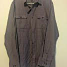 Marc Anthony Mens Dress Shirt Size L  Button Up Slim Fit Checkered New
