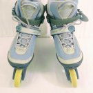 K2 Athena 2.1 Womens Blue Grey Inline  Rollerblades Breast Cancer Size 8.5 W