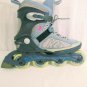 K2 Athena 2.1 Womens Blue Grey Inline  Rollerblades Breast Cancer Size 8.5 W