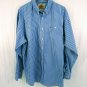 Classic Cut Wrangler Cotton Blend Long Sleeve Button Up Shirt Men's Size XXL